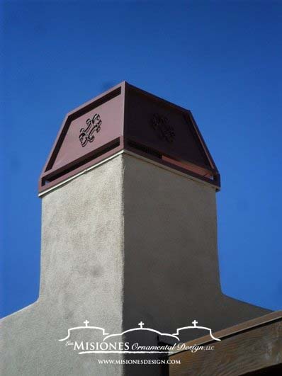 rust colored chimney top cover