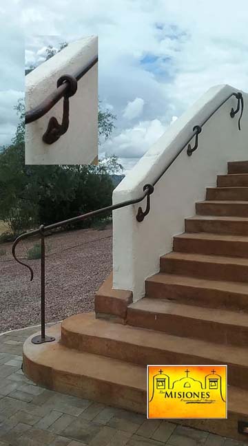 black handrails forged steel romantic